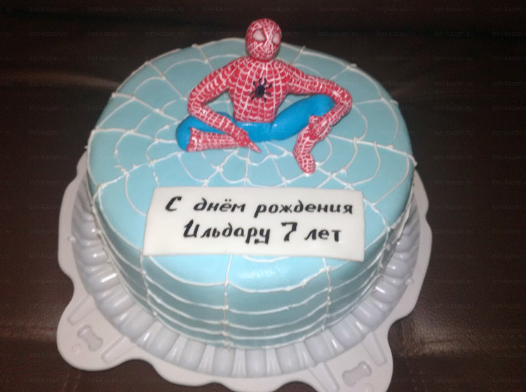 Отзыв о торте с человеком пауком от tort-kazan.ru